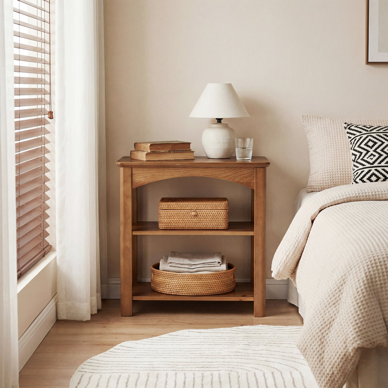 Solid Wood End Table, Set of 2