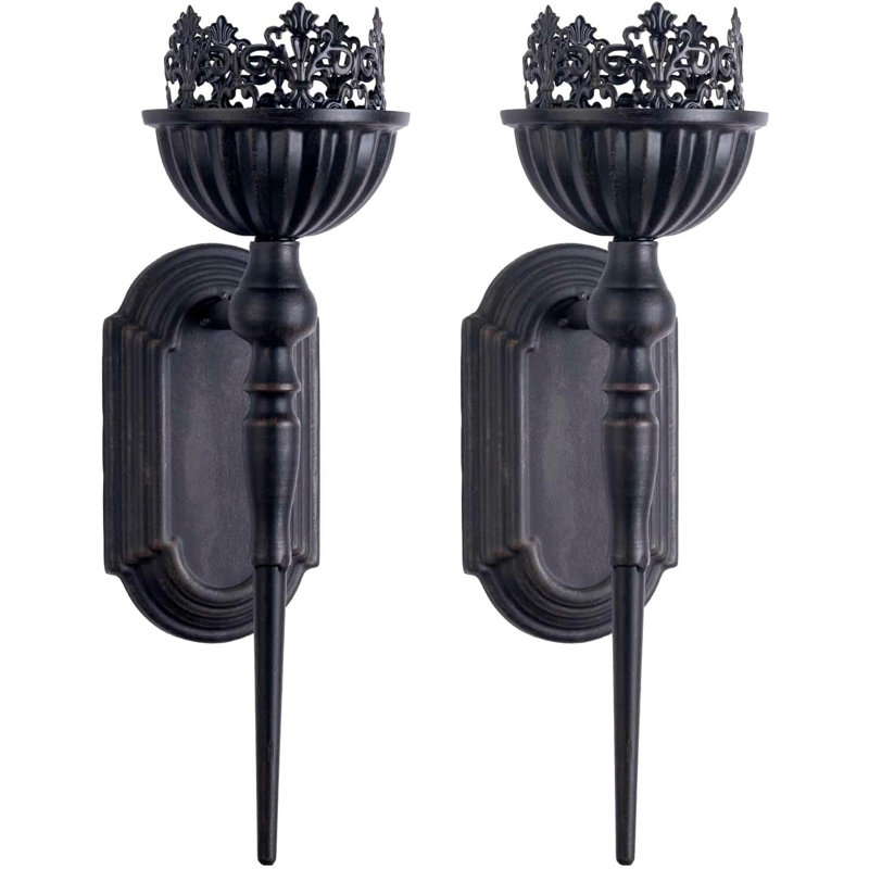 Hanging Iron Wall Candle Holder