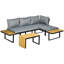 Croker Metal 4 - Person Seating Group with Cushions