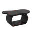 Table basse moderne Modern Cloud avec plateau, table de bout irrégulière de style crème avec pieds courbés-120874849