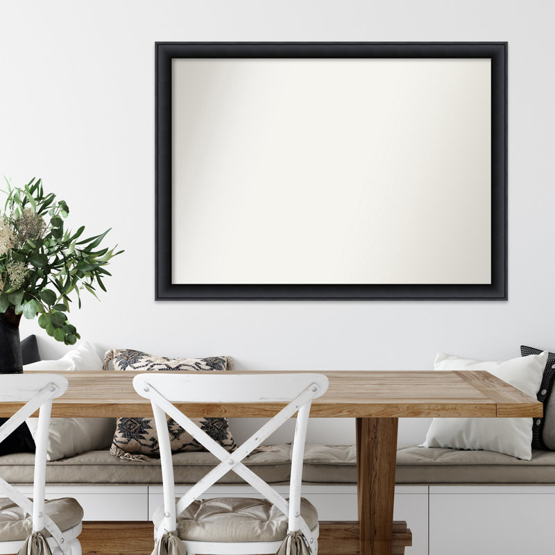 Miroir d'appoint en bois non biseauté Hepsibah Nero, 30,5 po x 41,5 po