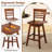 24.5" Counter Height Bar Chairs Swivel Bar Stools With Hollow Backrest-116059766-116059767