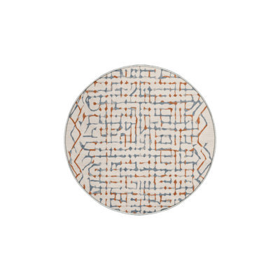 Machine Washable Beige Area Rug