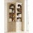 90.3'' Tall Corner Bookcase With Cabinet Doors, 2 Top Spotlights And 3-Color Lighting-74966091