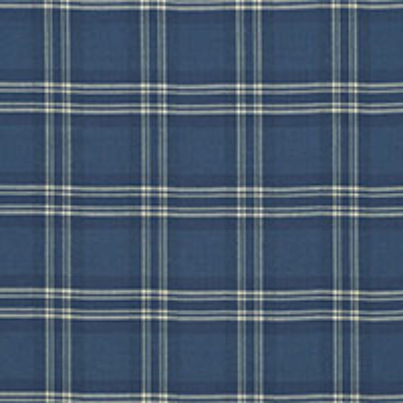 Check Rustique Fabric, Blue