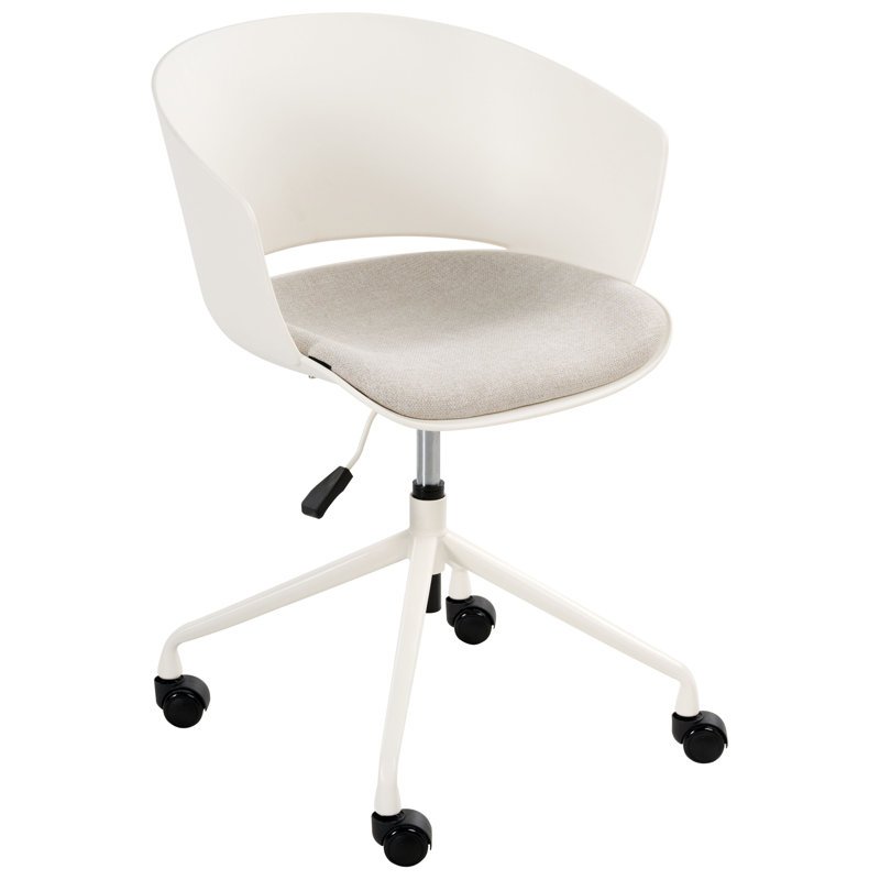 Polyester Office Chair, White