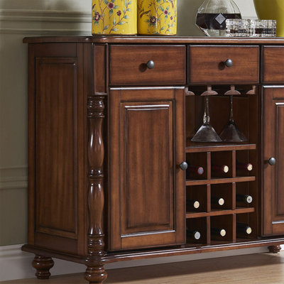 Buffet en bois de noyer massif