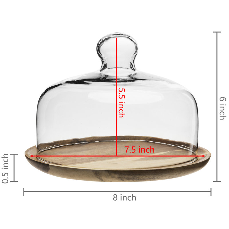 Présentoir à gâteaux en verre