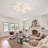 Corse 3000K/4500K/6000K LED Dimmable Ceiling Light Modern Flower Shape Ceiling Lamp Fixture