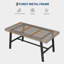 Table de salle à manger rectangulaire pour la cuisine, 55 po, 2 à 4 places, structure en métal, utilisation en appartement-519833267