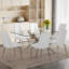 Ensemble moderne en verre trempé transparent Elegant