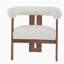 Chaise d'appoint moderne rembourrée avec accoudoirs ronds-125576065