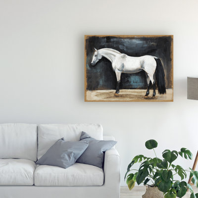 Reproduction d’art sur toile tendue, "Equestrian Studies VI" par Naomi McCavitt