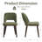 Mason Upholstered Side Dining Chair With Solid Wood Legs(Set of 4)-1572478176-1572478178