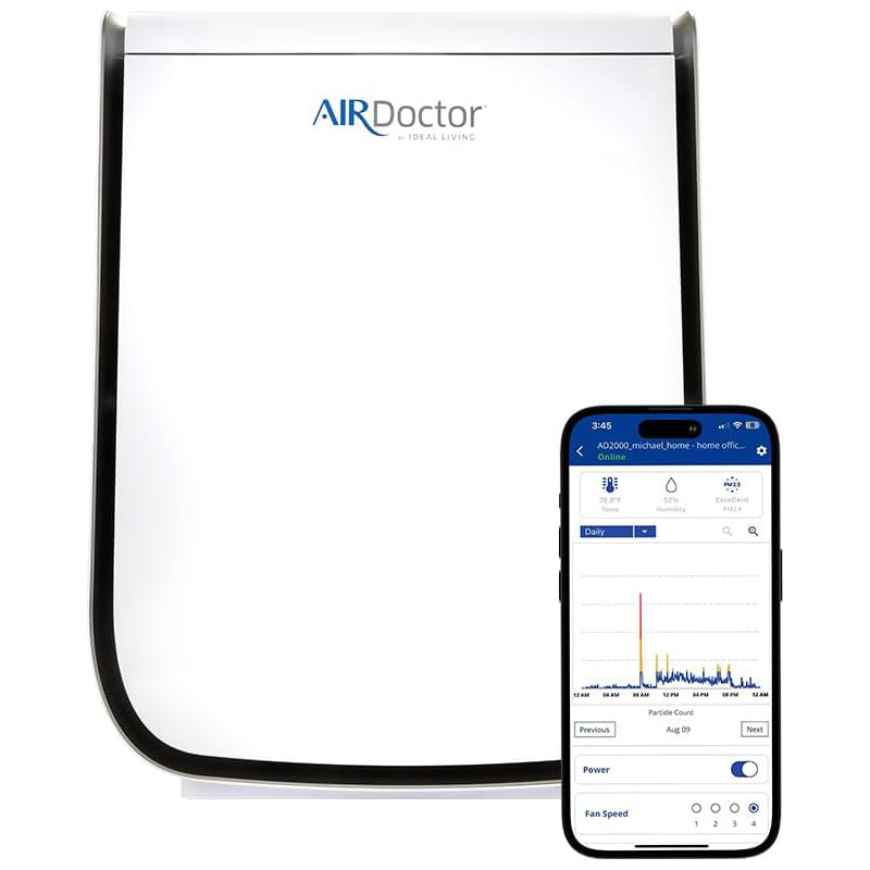 AIRDOCTOR 2000i Smart Purifier Small & Medium rooms 3-Stage Filtration Pre-Filter UltraHEPA Carbon