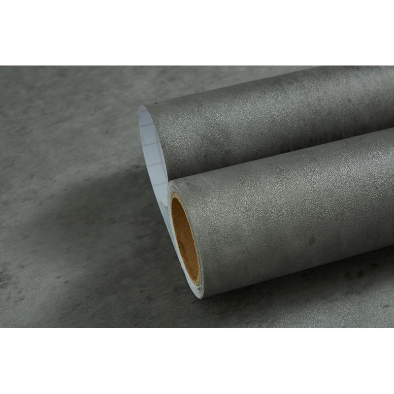 Papier peint auto-adhésif en béton texturé - Papier peint adhésif imperméable en PVC mat pour la décoration intérieure et la transformation