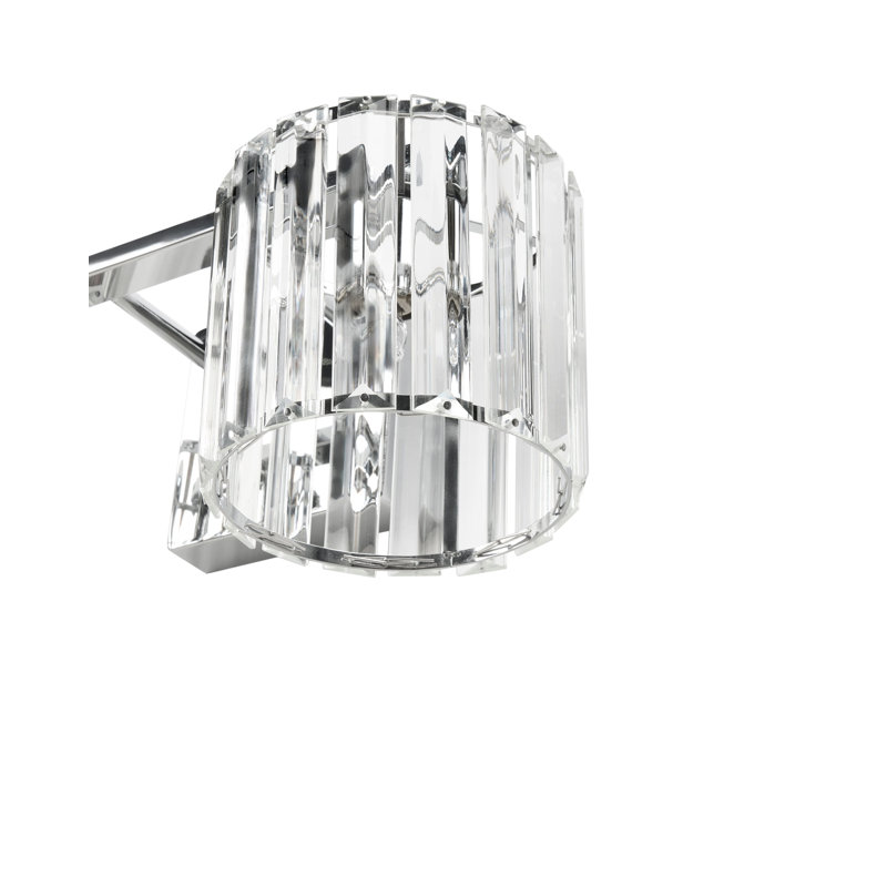 Iron Armed Sconce, Chrome