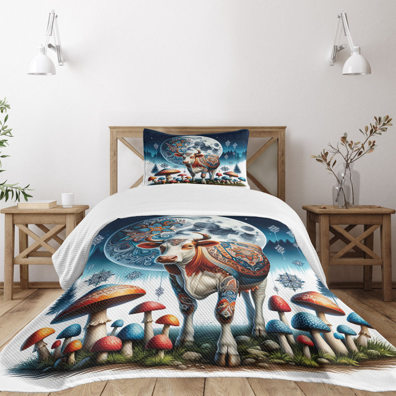 Coverlet, Twin Coverlet / Bedspread + 1 Standard Sham