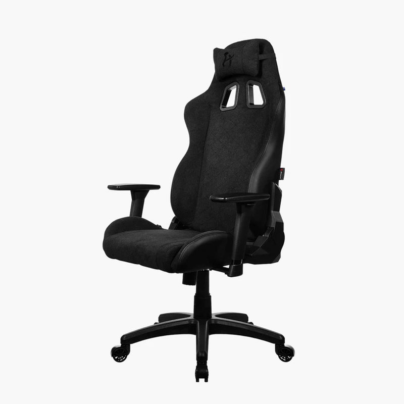 Arozzi Avanti Soft Fabric Office & Gaming Chair - Pure Black, Black