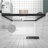 58" High Double Sliding Shower Enclosure, 1/4"  6Mm  Clear Glass, Mute Rollers, Reversible Installation, Waterproof Design Aluminum Frame Bathtub Screen, Tempered Stainless Steel Handle, Design, Setup