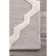 Tapis gris clair / blanc en laine touffeté à la main Daedra