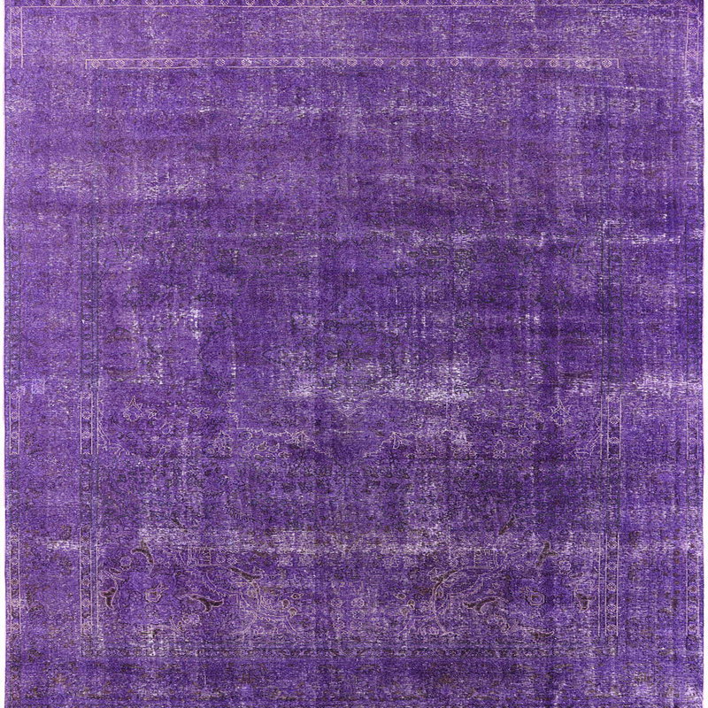 Tapis 100% Mid-Century moderne lavable à la machine 1936, Carré 5 pi