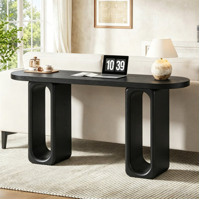 Console d'entrée moderne avec pieds ovales pour le couloir du salon