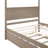 Wood Canopy Bed With Trundle Bed-430650334