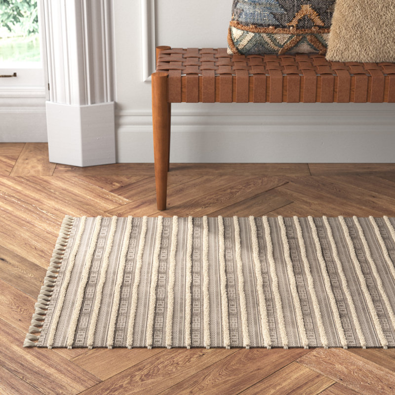 Laurent Cotton Striped Indoor Rug, Rectangle 2'6" x 4'