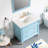35'' H x 36" W Single Bathroom Vanity With Stain-resistant Carrera White Quartz Top and Single Sink-1706116430