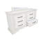 Commode de chambre blanche à 6 tiroirs
