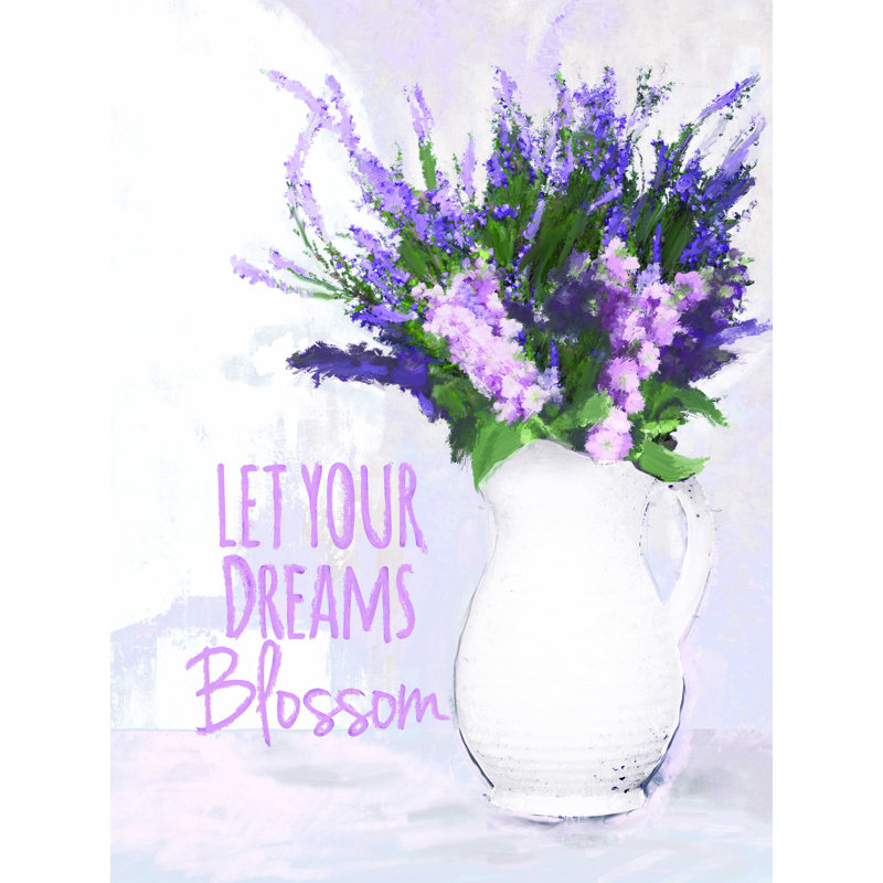 " Vased Lavender Floral ", 24" H x 18" W  