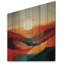 «Bold Sunrise Horizon I», impression de paysages sur bois de pin naturel-1382920179
