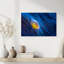 Vibrant Anemone Fish Peaceful Serene Tranquil Fish Nature Ocean Wall Art Print 1 Piece Wrapped Canvas Wall Art-272302357