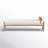 Arda Genuine Leather, Polyester Blend Upholstered Bench