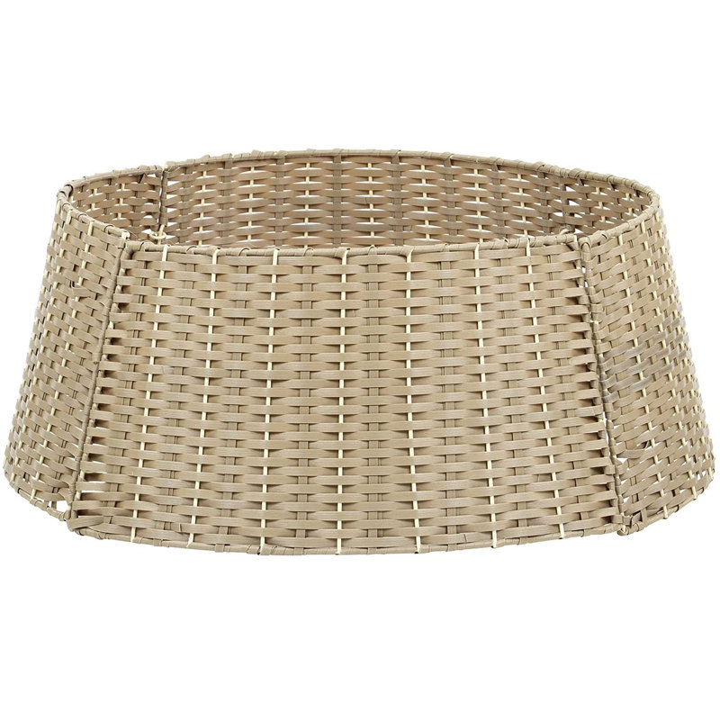 Cade Rattan Tree Skirt, Natural