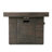Anchorage 32" Square Mgo Gas Fire Pit Table - 40,000 Btu Outdoor Propane Fire Column With Internal Tank Storage, Brown