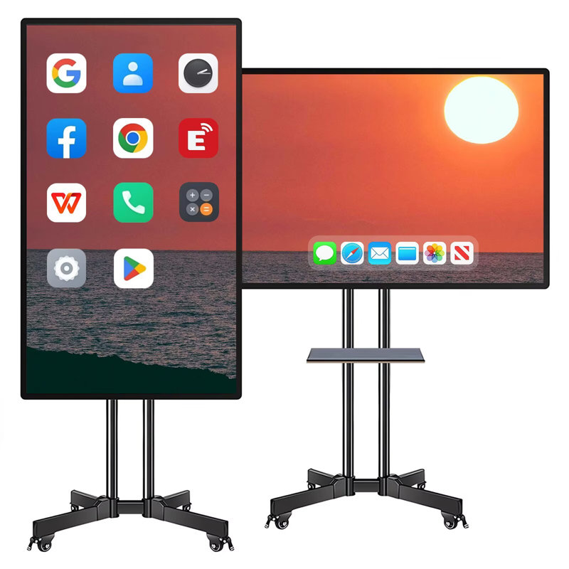 JYXCN 4K Smart Board à écran tactile de 49 pouces, améliorez votre salle de classe et votre bureau! Tout-en-un avec système double et partage de nuage pour l'éducation et les conférences? (Comprend un support mural)