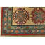 Tapis rouge nouvel âge en laine 9 pi 2 po x 11 pi 9 po Muhdin