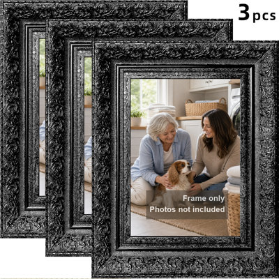 11" x 14" Black 1PC Decorative Picture Frame for Wall and Tabletop Display