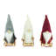 Figurines de Noël en peluche gnomes de traîneau
