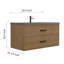 Meuble-lavabo mural simple 42 po avec lavabo en béton Maxbano