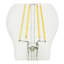 4,5 W (équivalent à 40 W), DEL A15, ampoule à intensité variable, blanc chaud E26 / culot moyen (standard)-97811427