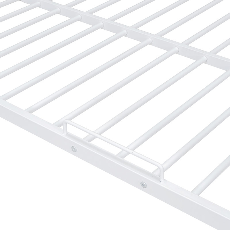Lit superposé double au-dessus de grand lit moderne blanc, Blanc