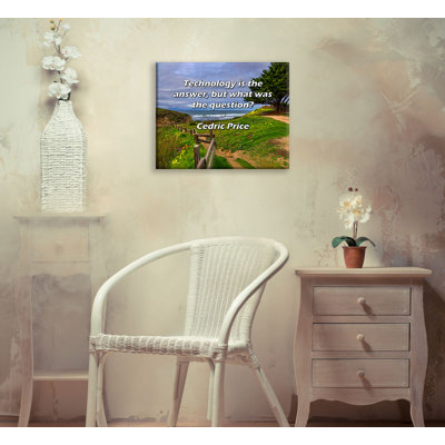 Ophelia & Co. Gallery Wrapped Canvas By Cedric Price: "Technology is the answer, but what was the que