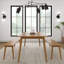 Pine Solid Wood Solid Wood Top Four Leg Dining Set-1494427058