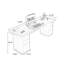Bureau rectangulaire en bois massif brun noisette-2015791533