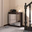 Armoire à chaussures à finition brune avec 2 tiroirs et rangement pratique - Rangement d'entrée pour chambre à coucher