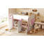 Lit mezzanine double avec maisonnette et rangement-1444813185