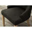 De 2 fauteuils à oreilles gris anthracite à oreilles capitonnées - Tête de clou en bois massif-1452350647
